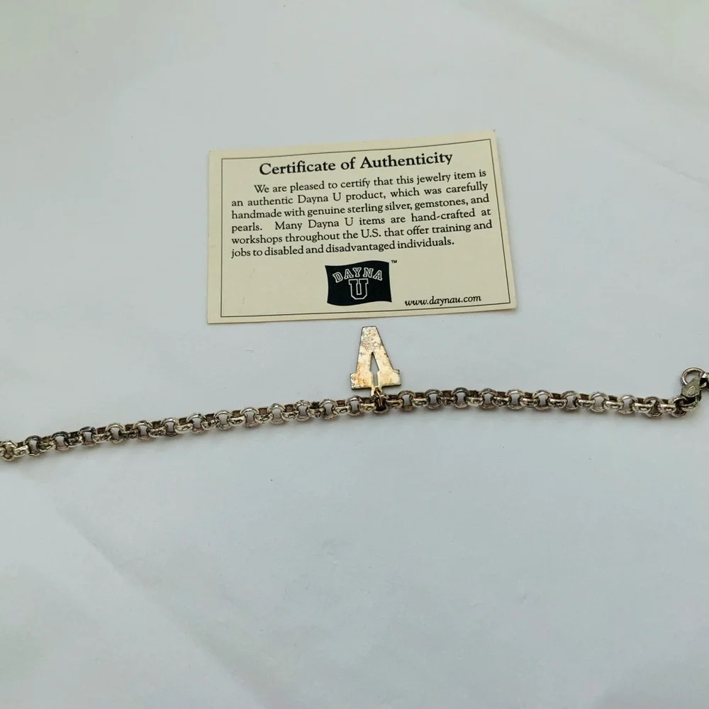 STERLING SILVER VINTAGE VANDERBILT UNIVERSITY CHARM BRACELET MADE IN ITALY NIB - Picture 10 of 12